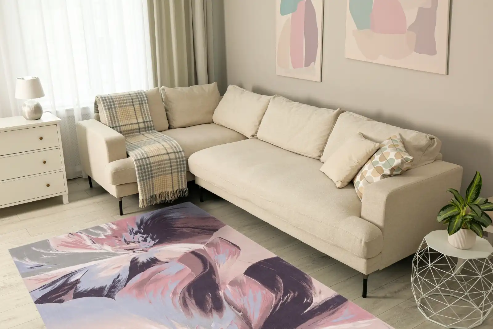 Diamond Wool Calisia Anyl Alabaster Rug - Image 4