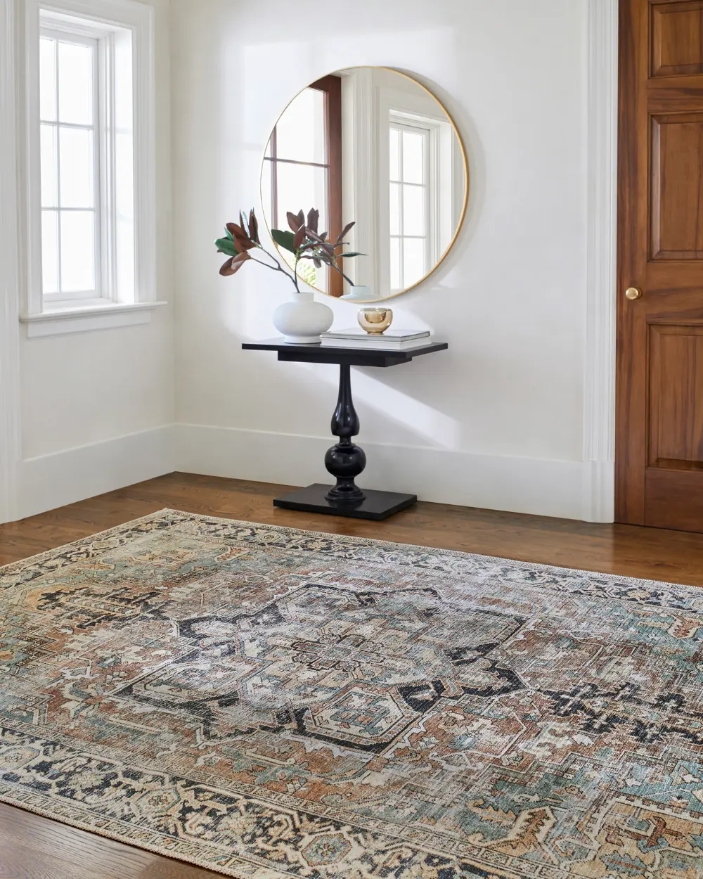Dido Machine Washable Traditionnal Boho Sage Rug - Image 11