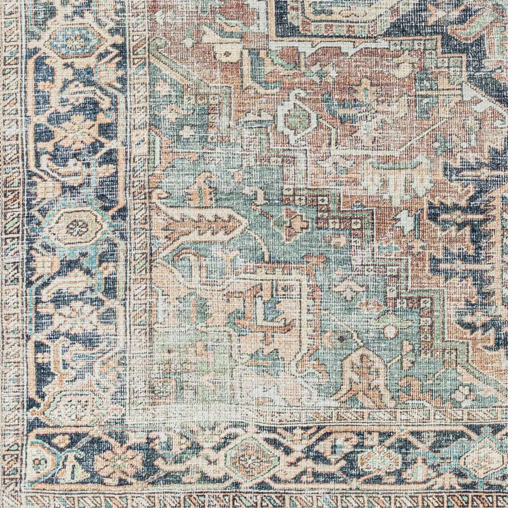 Dido Machine Washable Traditionnal Boho Sage Rug - Image 12