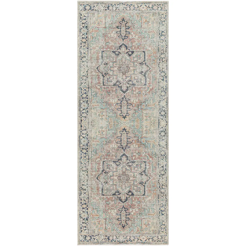 Dido Machine Washable Traditionnal Boho Sage Rug - Image 6