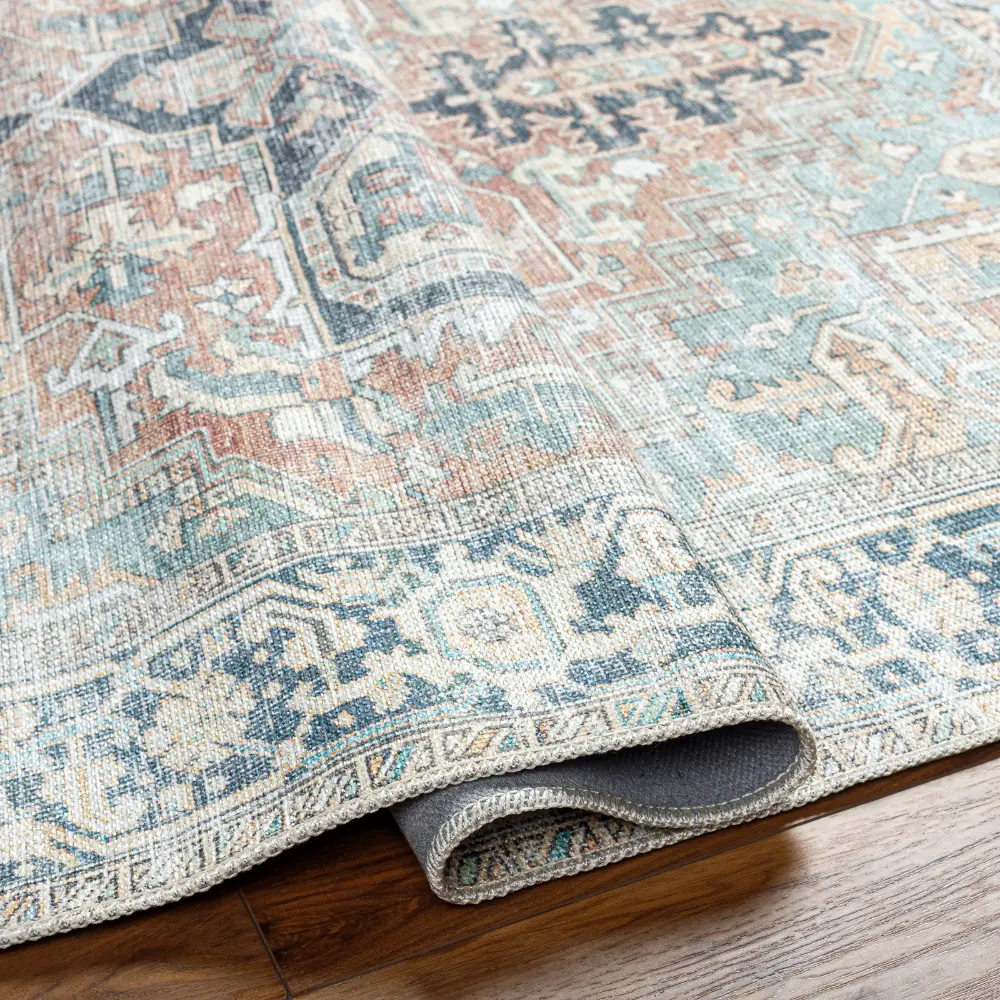 Dido Machine Washable Traditionnal Boho Sage Rug - Image 8