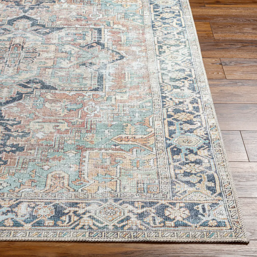 Dido Machine Washable Traditionnal Boho Sage Rug - Image 9