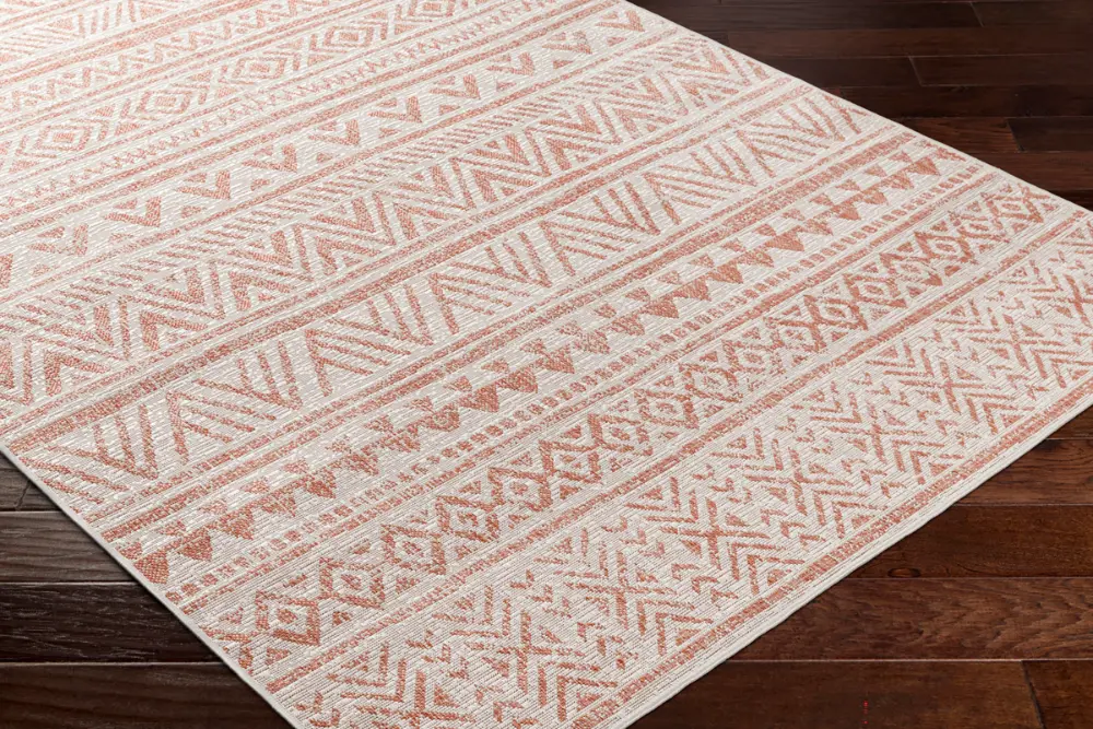 Diksha In- & Outdoor Global Coral/Pink Rug - Image 9
