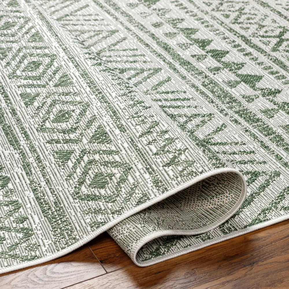 Diksha In- & Outdoor Global Moss Green Rug - Image 4