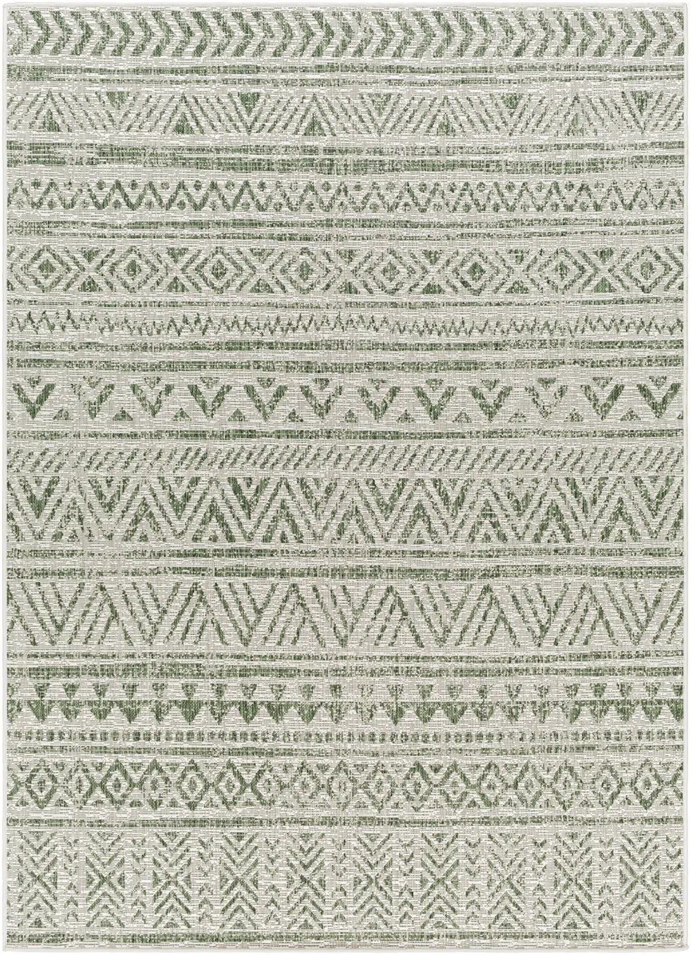 Diksha In- & Outdoor Global Moss Green Rug - Image 8