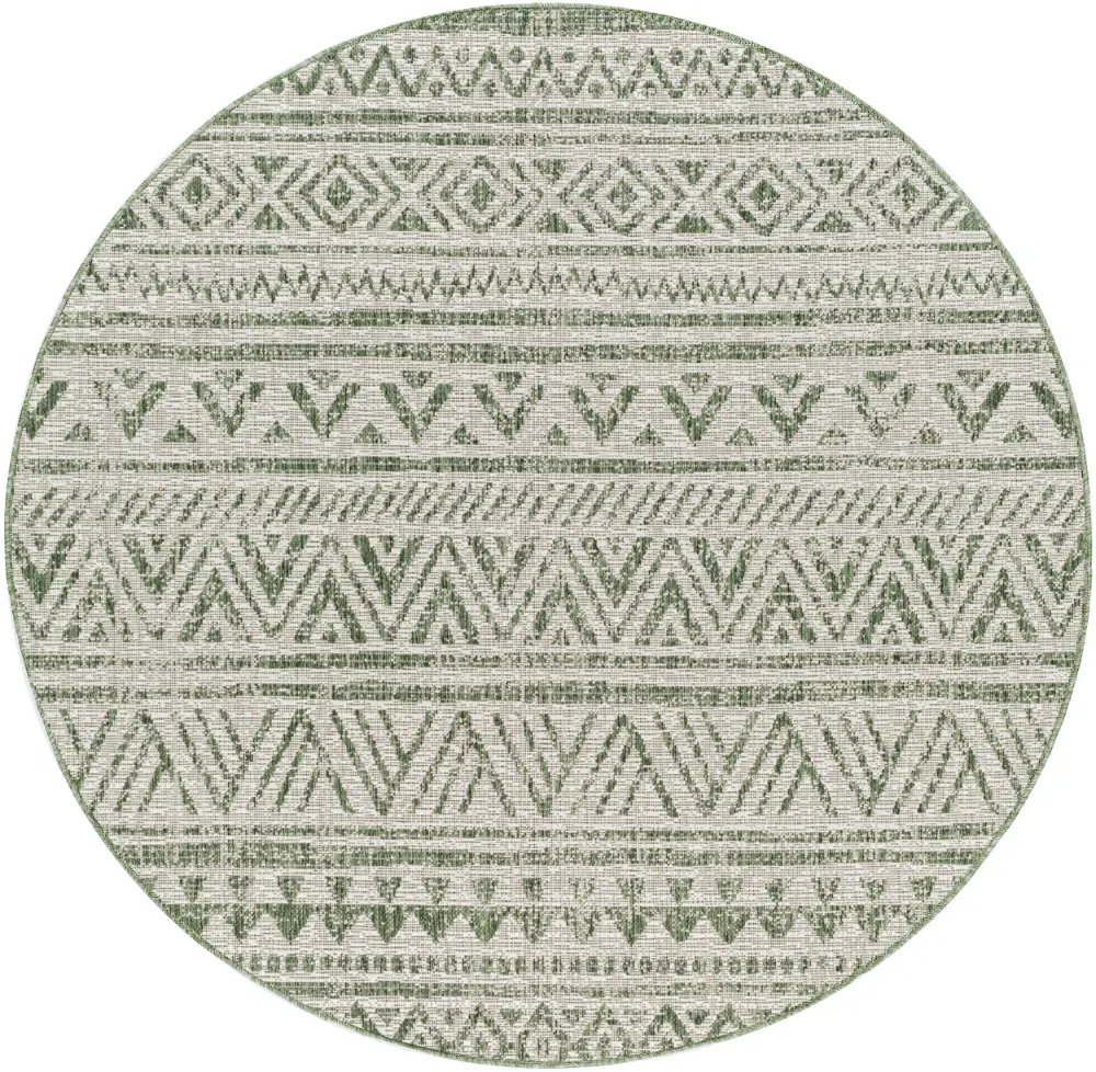 Diksha In- & Outdoor Global Moss Green Rug - Image 9