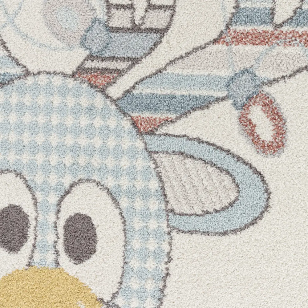 Dingo Kids Modern Multicolour/Blue BedroomRug - Image 9