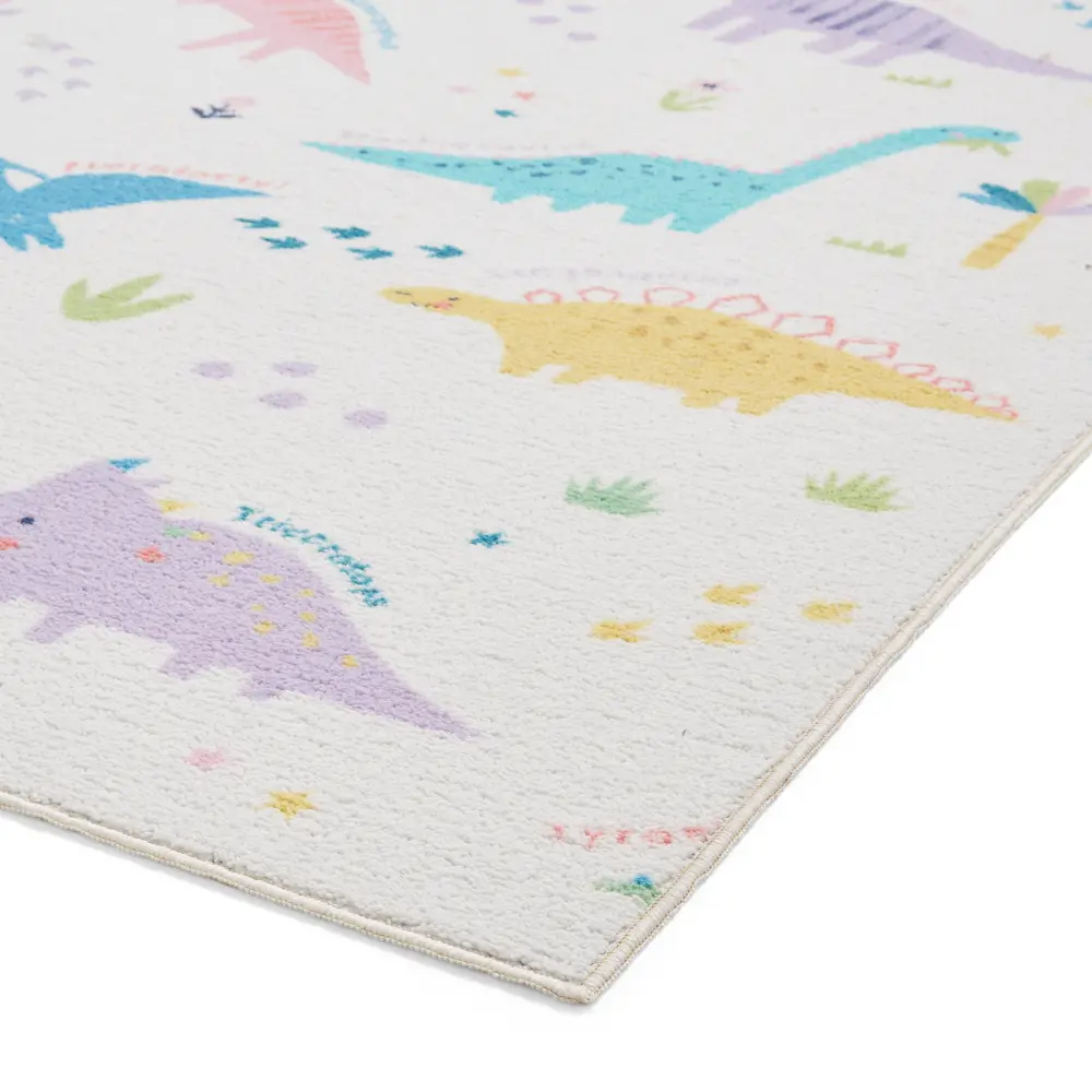 Catherine Lansfield Dinosaur Friends Pink / Blue - Washable - Image 2