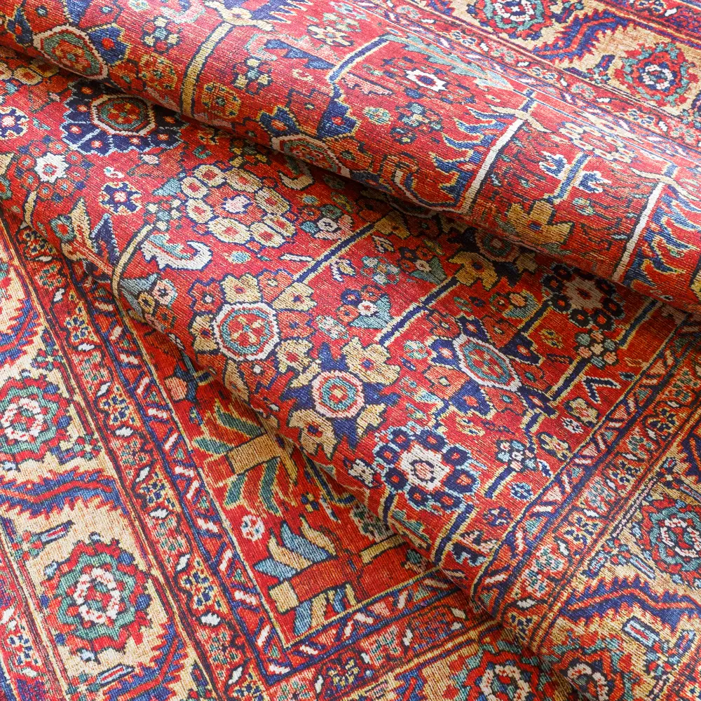 Doina Vintage Oriental Boho Sky Burnt Orange Rug - Image 3