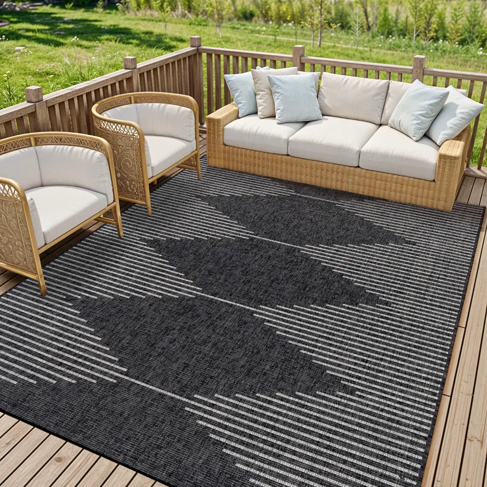 Dolly In- & Outdoor Global Charcoal Rug