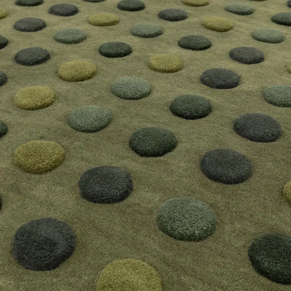 Dotty Green Rug - Image 7