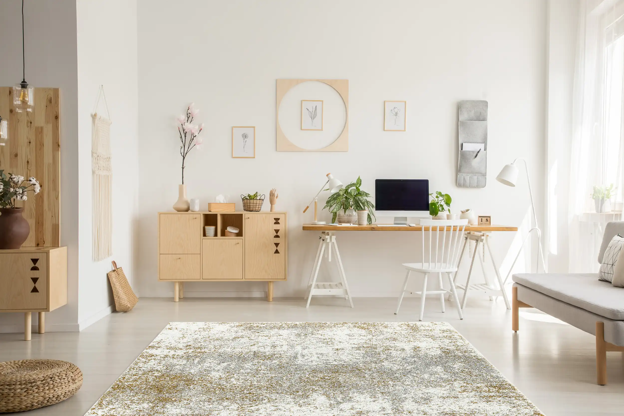 Dream DM10 Cream Gold Rug - Image 2