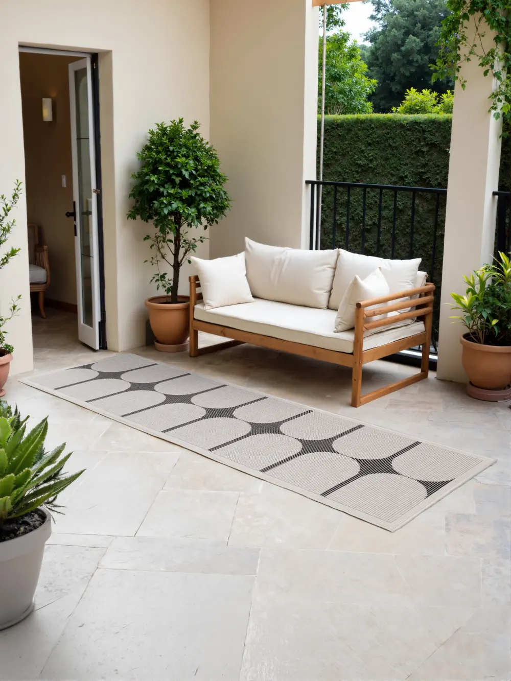 Duet 106244 Black White Indoor / Outdoor Reversible - Image 2