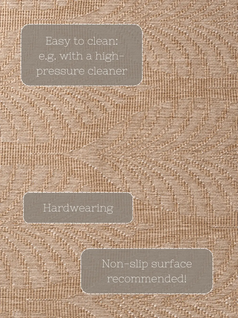 Duet 106247 Jute White Indoor / Outdoor Reversible - Image 14