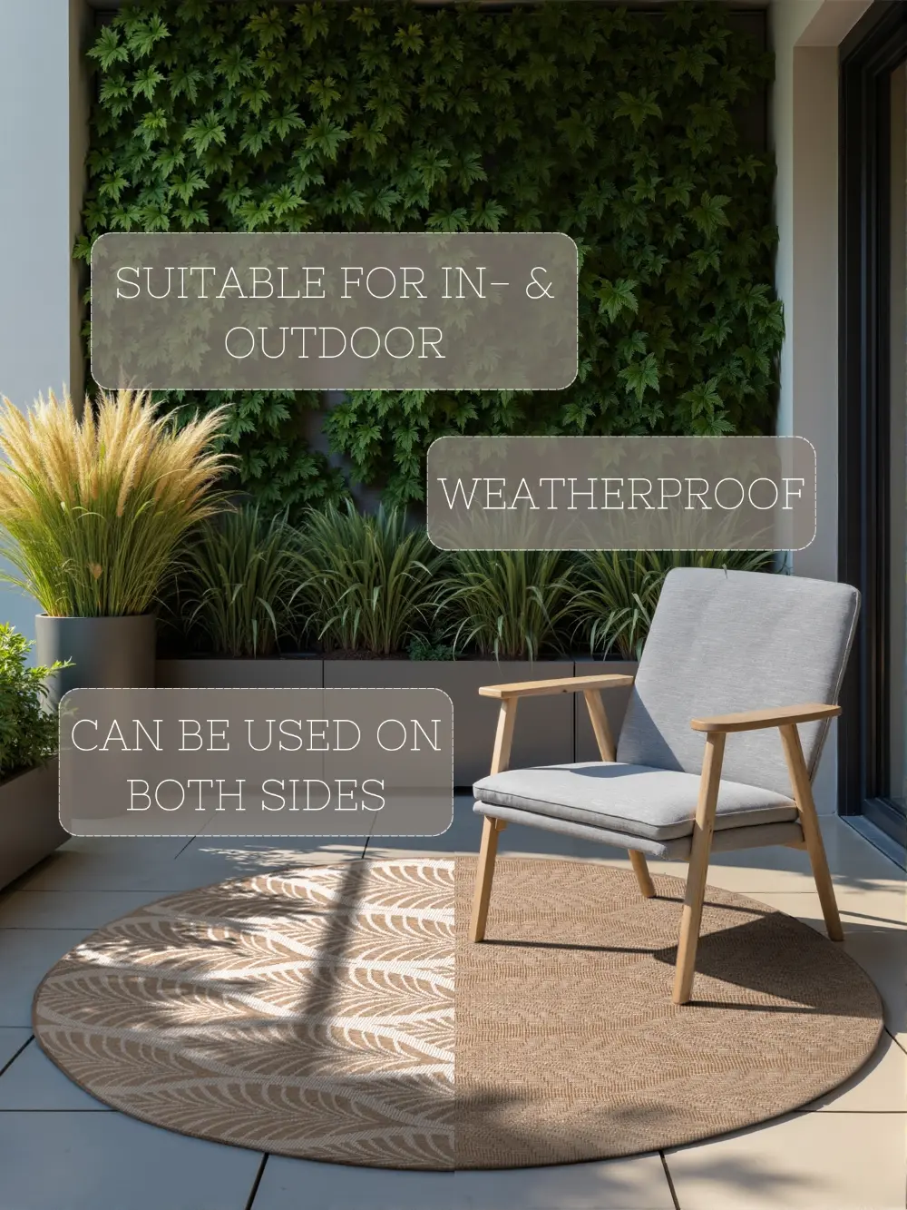 Duet 106247 Jute White Indoor / Outdoor Reversible - Image 21