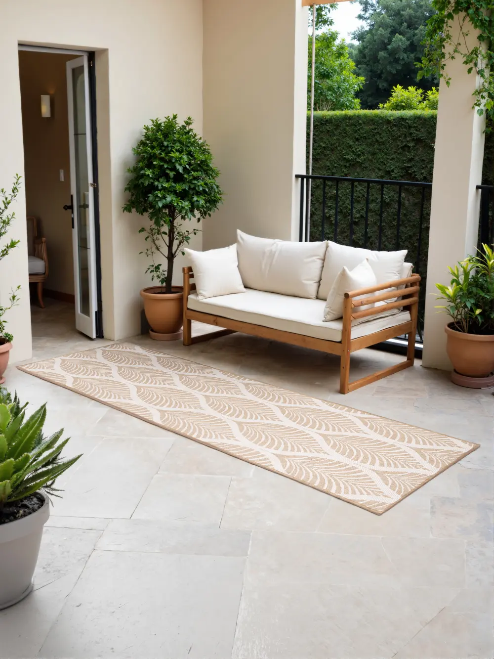 Duet 106247 Jute White Indoor / Outdoor Reversible - Image 5