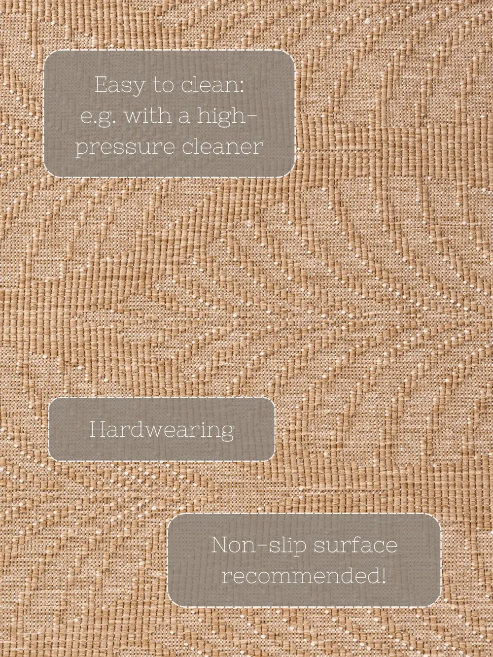 Duet 106247 Jute White Indoor / Outdoor Reversible - Image 8