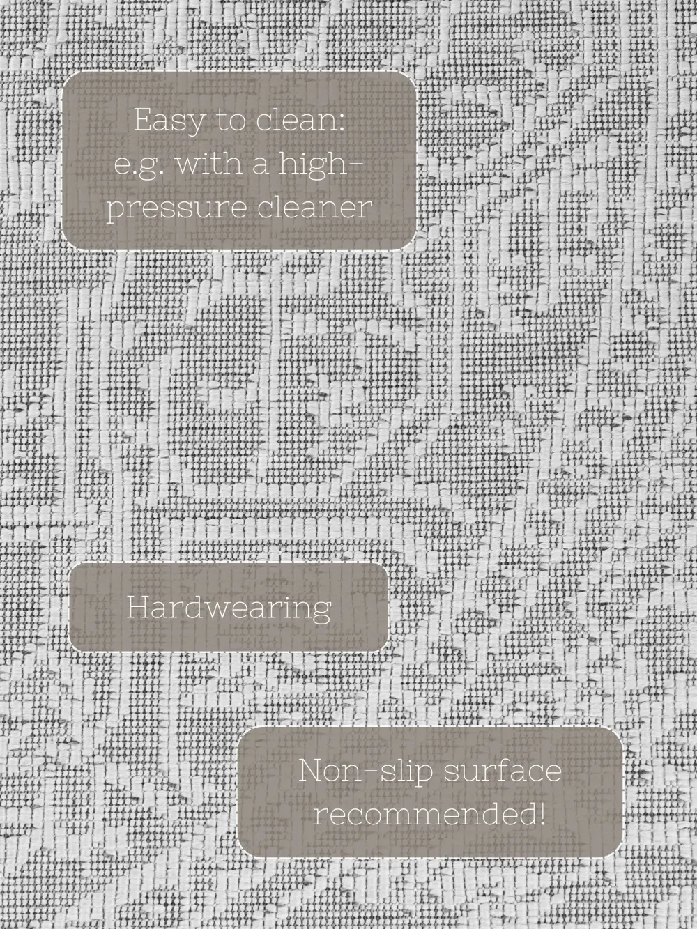 Duet 106249 White Grey Indoor / Outdoor Reversible - Image 17