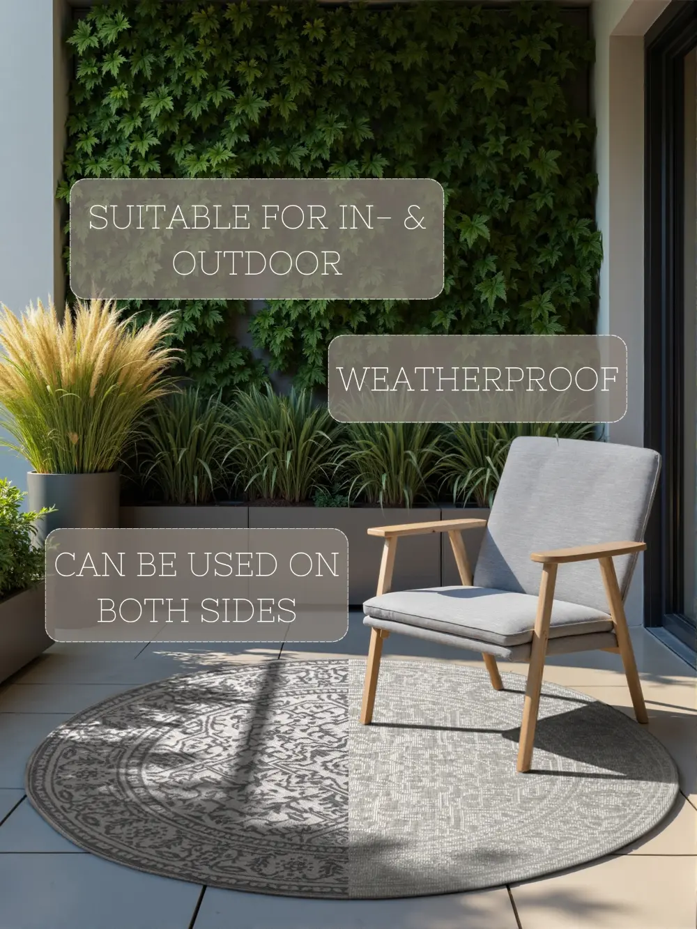 Duet 106249 White Grey Indoor / Outdoor Reversible - Image 27