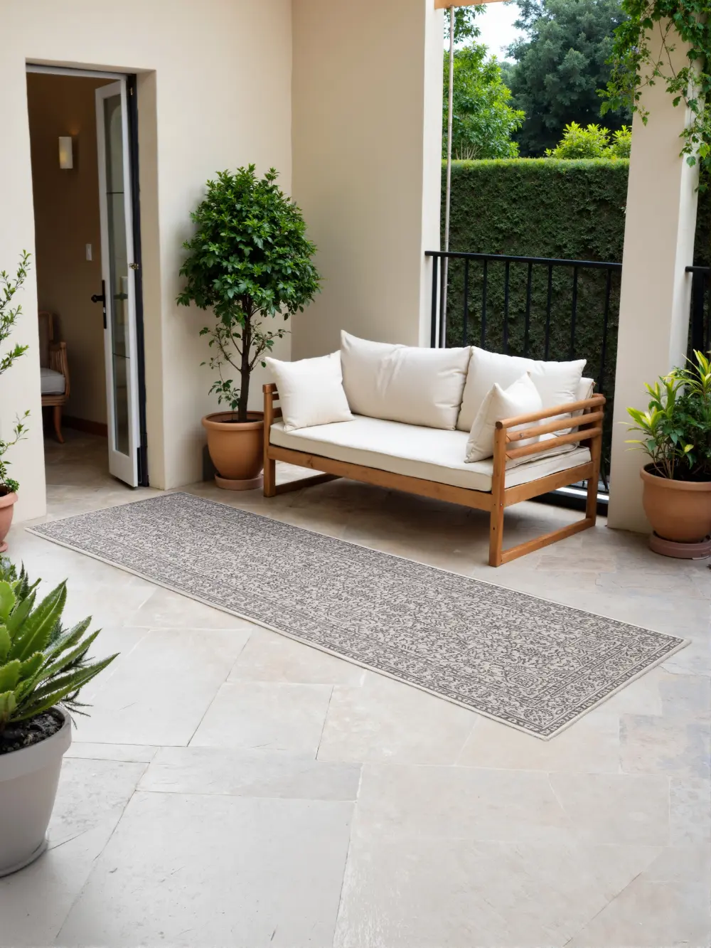 Duet 106249 White Grey Indoor / Outdoor Reversible - Image 5