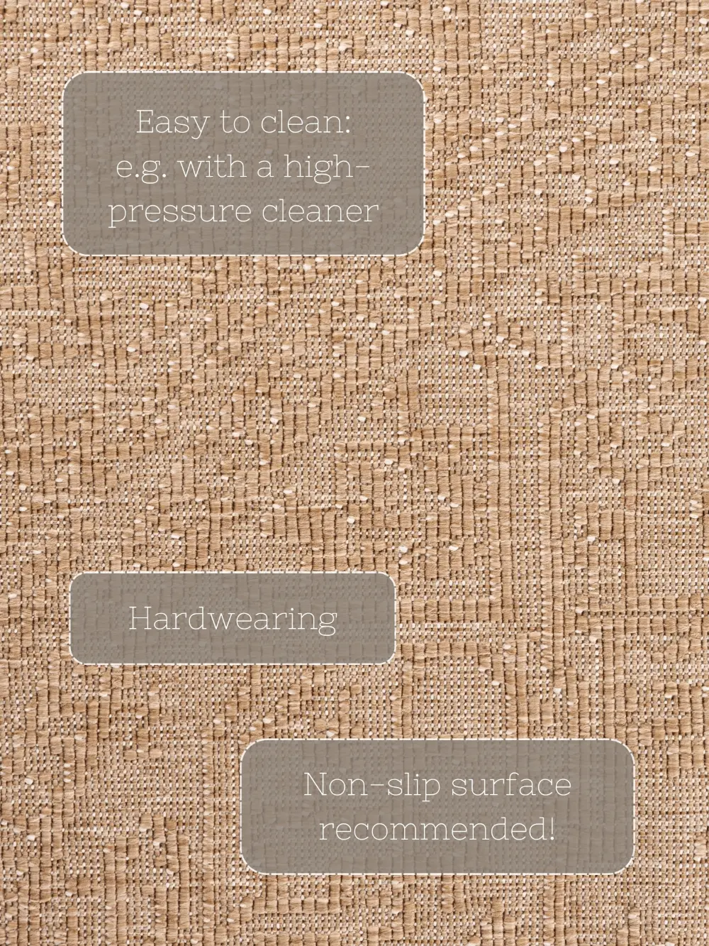 Duet 106250 Jute White Indoor / Outdoor Reversible - Image 9