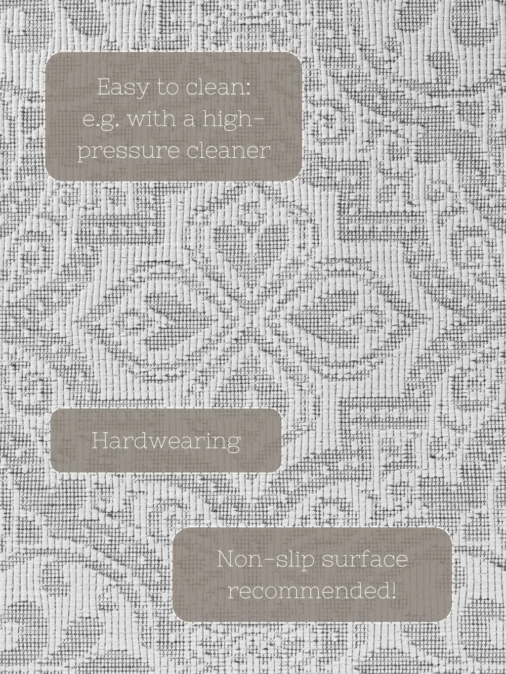 Duet 106251 White Grey Indoor / Outdoor Reversible - Image 11