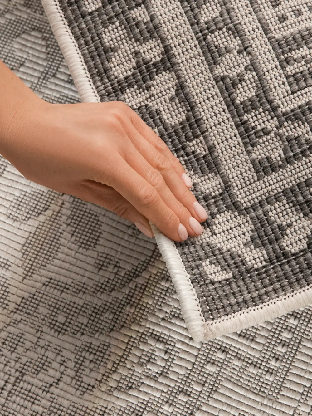 Duet 106251 White Grey Indoor / Outdoor Reversible - Image 8