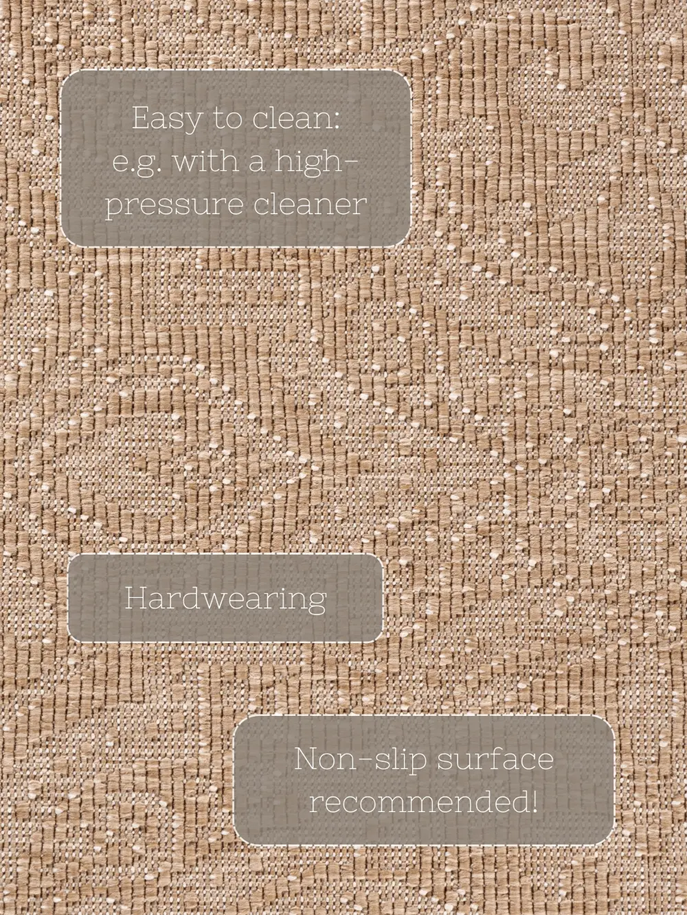 Duet 106252 Jute White Indoor / Outdoor Reversible - Image 10