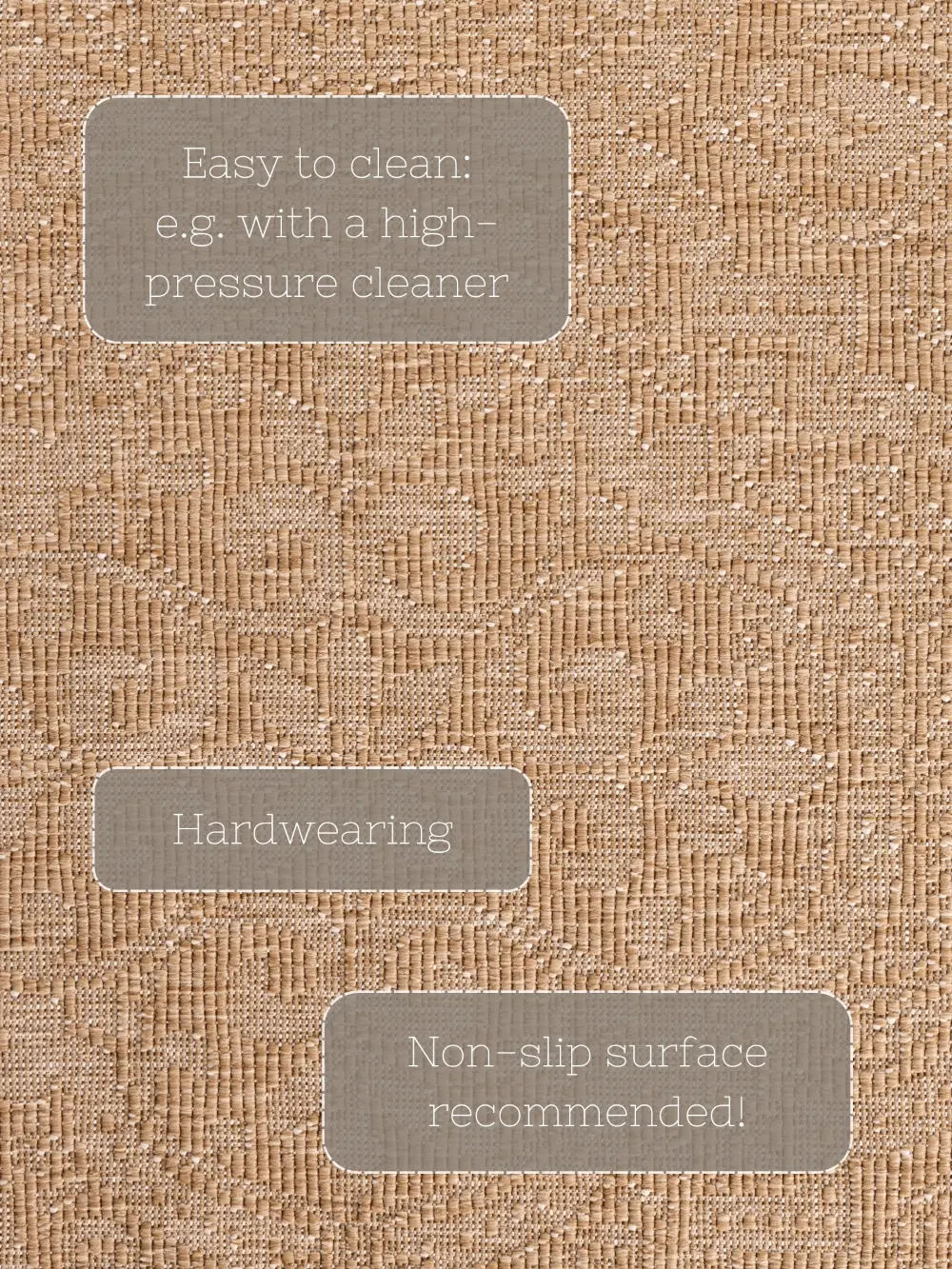 Duet 106252 Jute White Indoor / Outdoor Reversible - Image 13