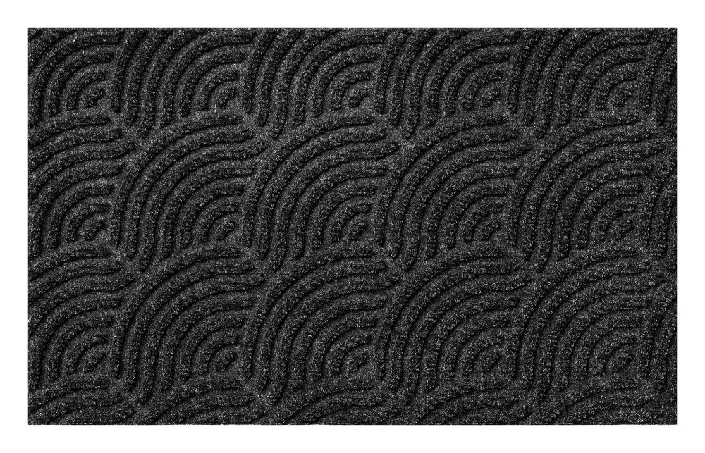 Dune Sculpted Scraper Waves Dark Grey Rug - Image 3