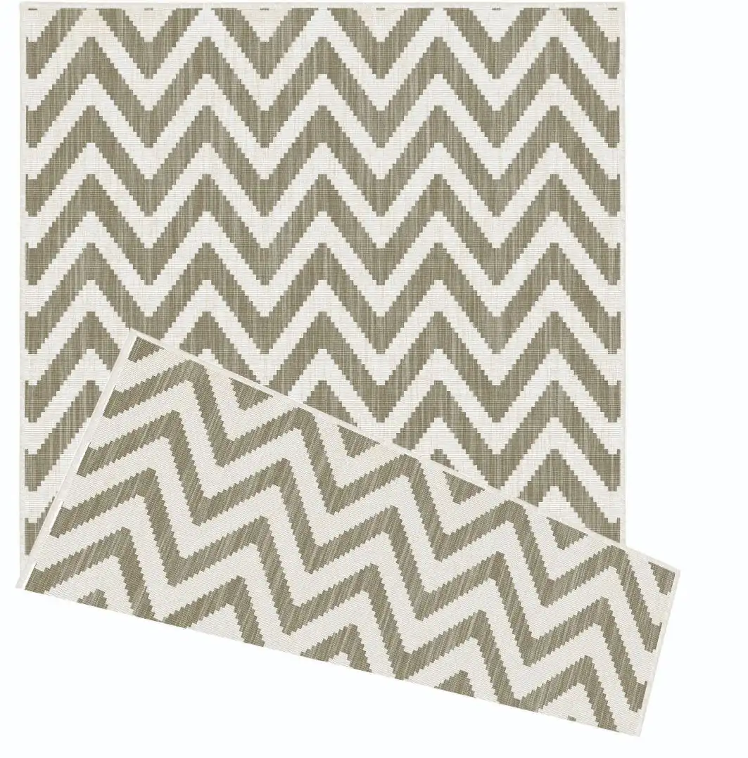 Duo Weave Indoor/Outdoor Chevron Natural Rug - Image 2
