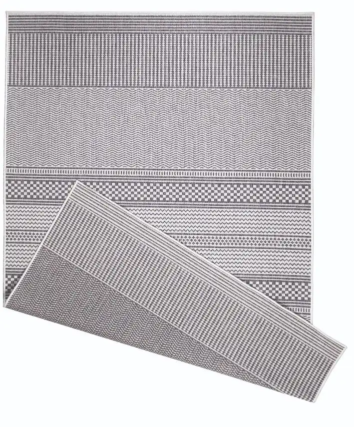 Duo Weave Indoor/Outdoor Weave Grey Rug - Image 3