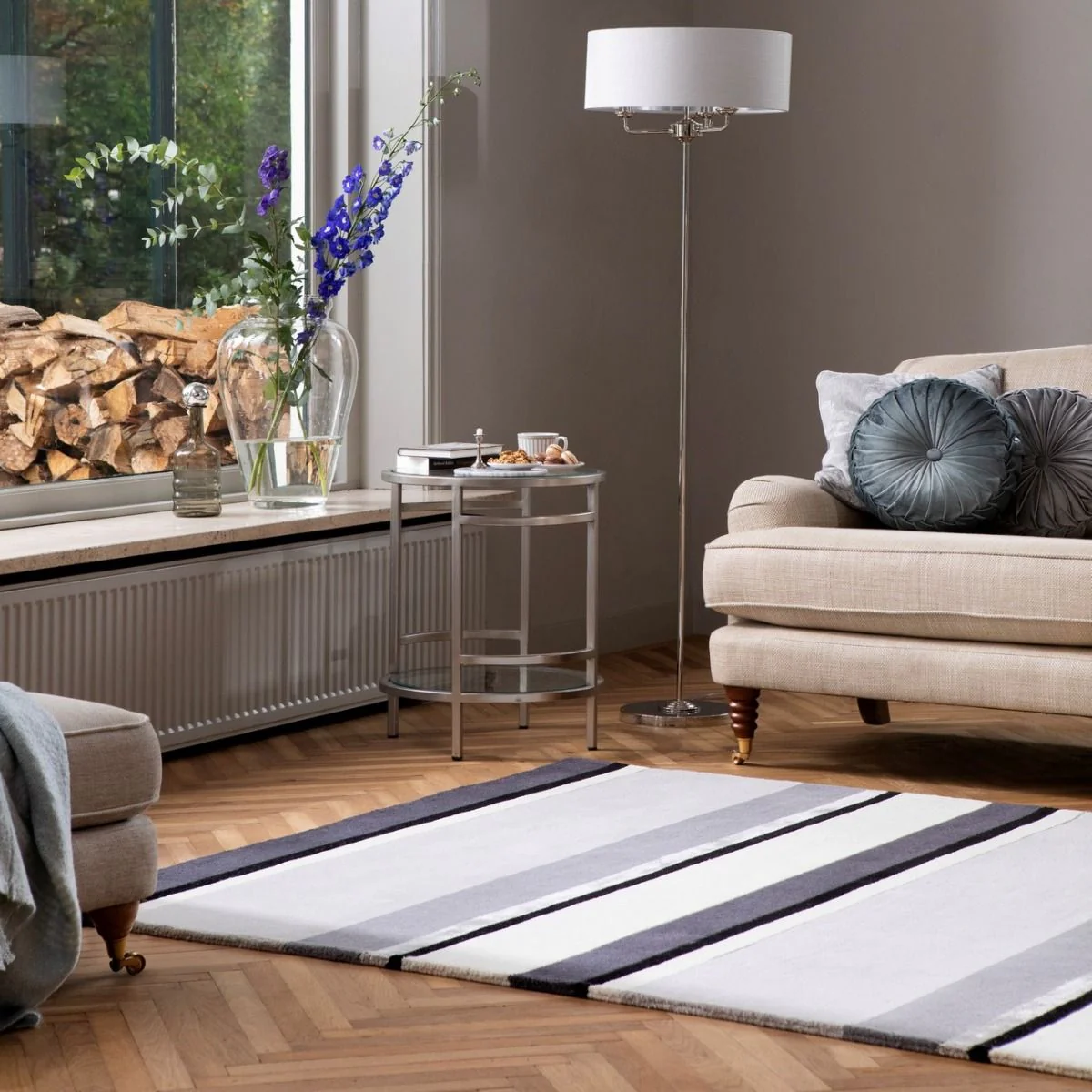Eaton Laura Ashley Charcoal 081004 Rug