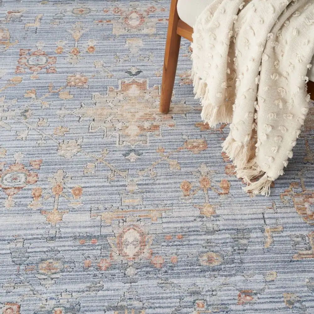Elegant Heirlooms ELH 02 Blue Ivory Rug - Image 2