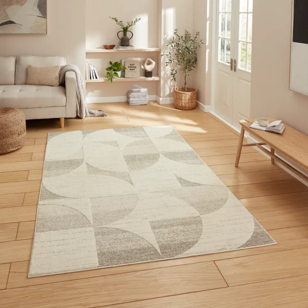 Elio 66747 Beige Modern Abstract Rug