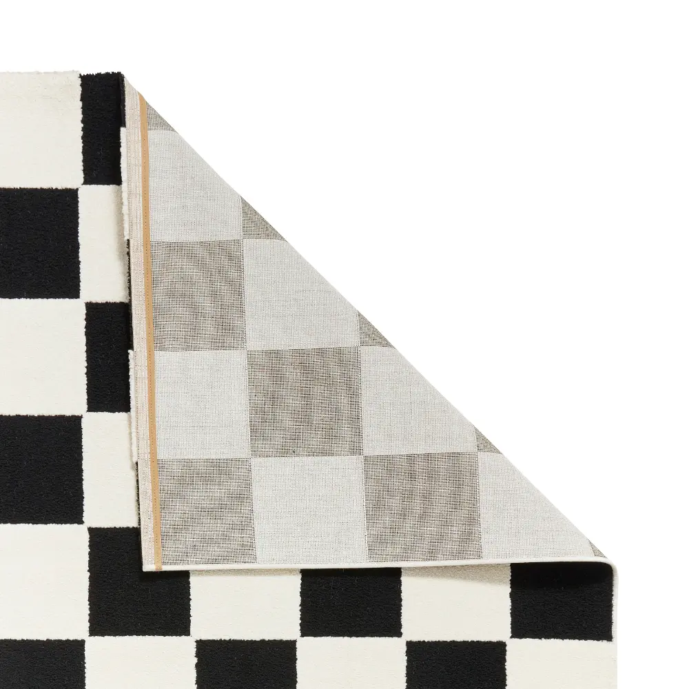 Elio 69924 Black/White Modern Geometric Rug - Image 4