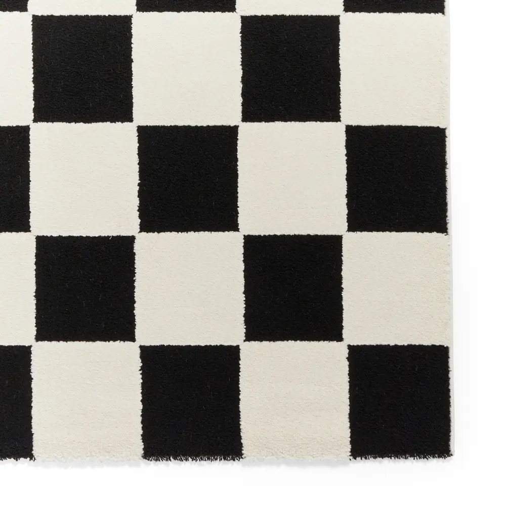 Elio 69924 Black/White Modern Geometric Rug - Image 5