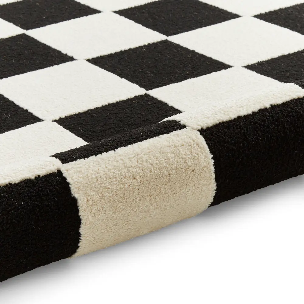Elio 69924 Black/White Modern Geometric Rug - Image 9