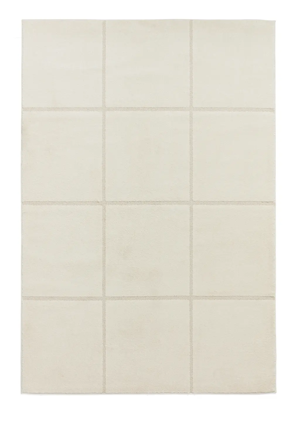 Elio 70100 Cream Modern Geometric Rug - Image 4
