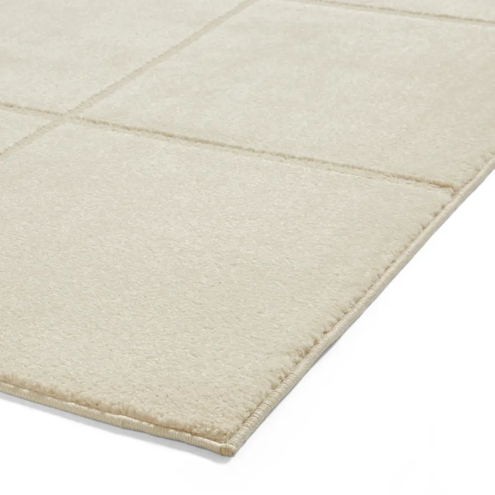 Elio 70100 Cream Modern Geometric Rug - Image 8