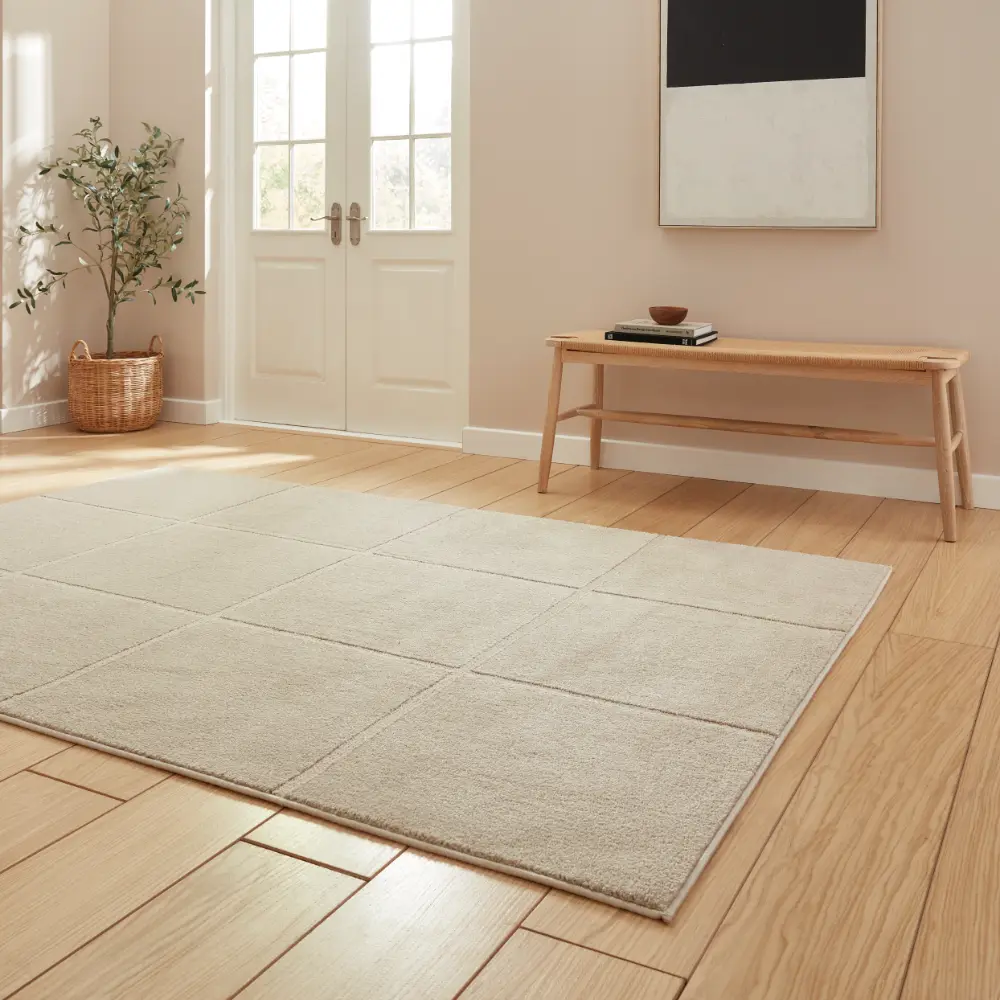 Elio 70100 Mink Modern Geometric Rug - Image 2