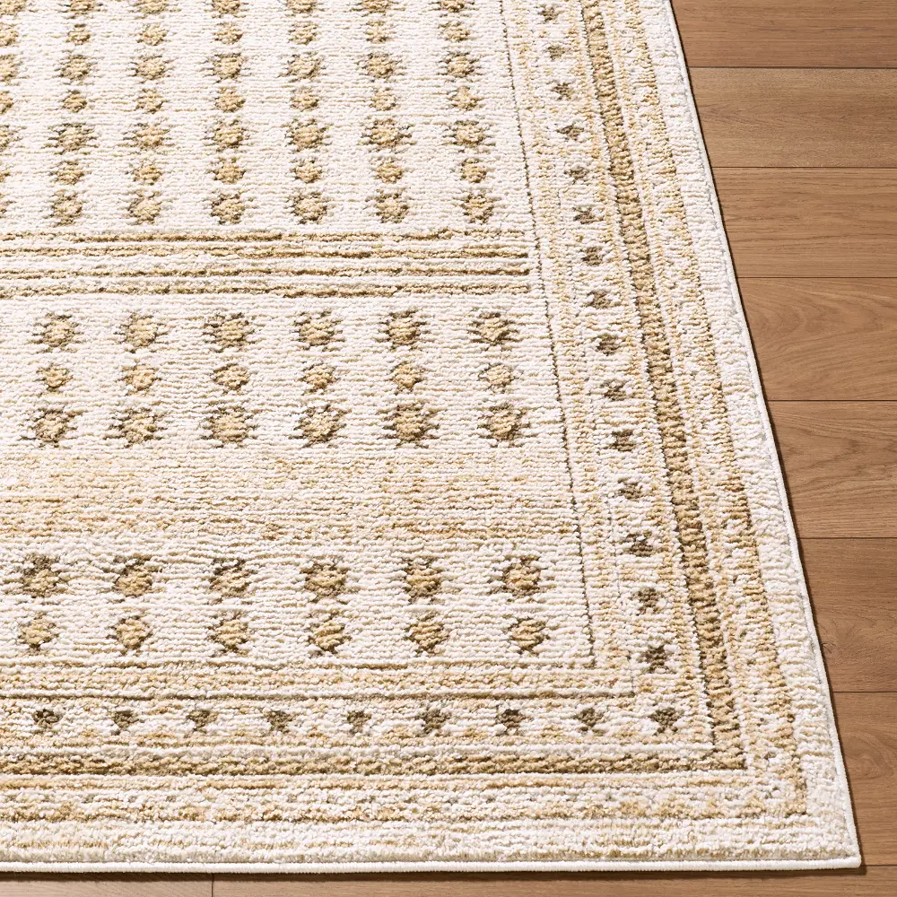 Elle Decor Alma Global Ivory Green Brown Taupe Graphic Living Dining Bedroom Rug EDAL2305 - Image 4