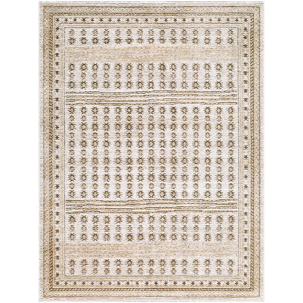 Elle Decor Alma Global Ivory Green Brown Taupe Graphic Living Dining Bedroom Rug EDAL2305 - Image 8