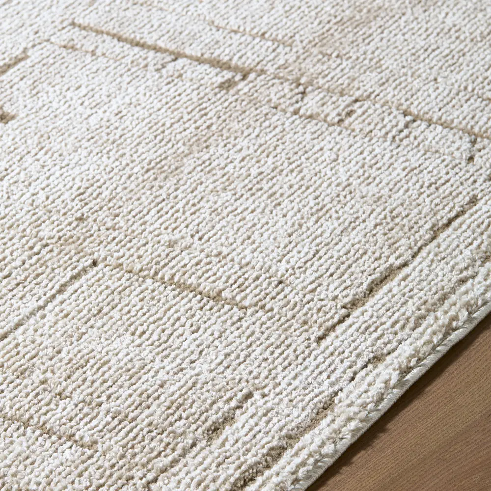 Elle Decor Alma Modern Ivory Taupe Graphic Living Dining Bedroom Rug EDAL2300 - Image 4