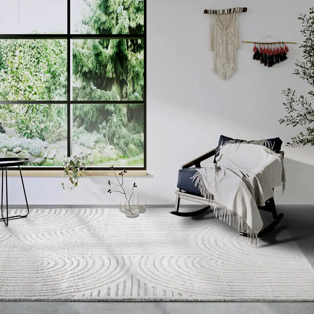 Elle Gallery 106092 Cream White Rug