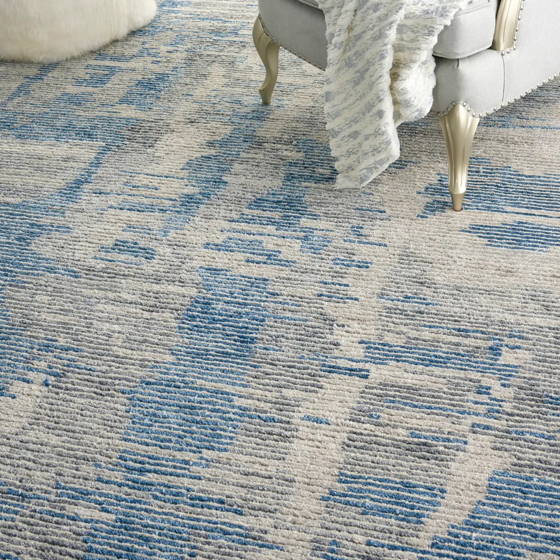 Ellora Ell01 Blue Rug - Image 2