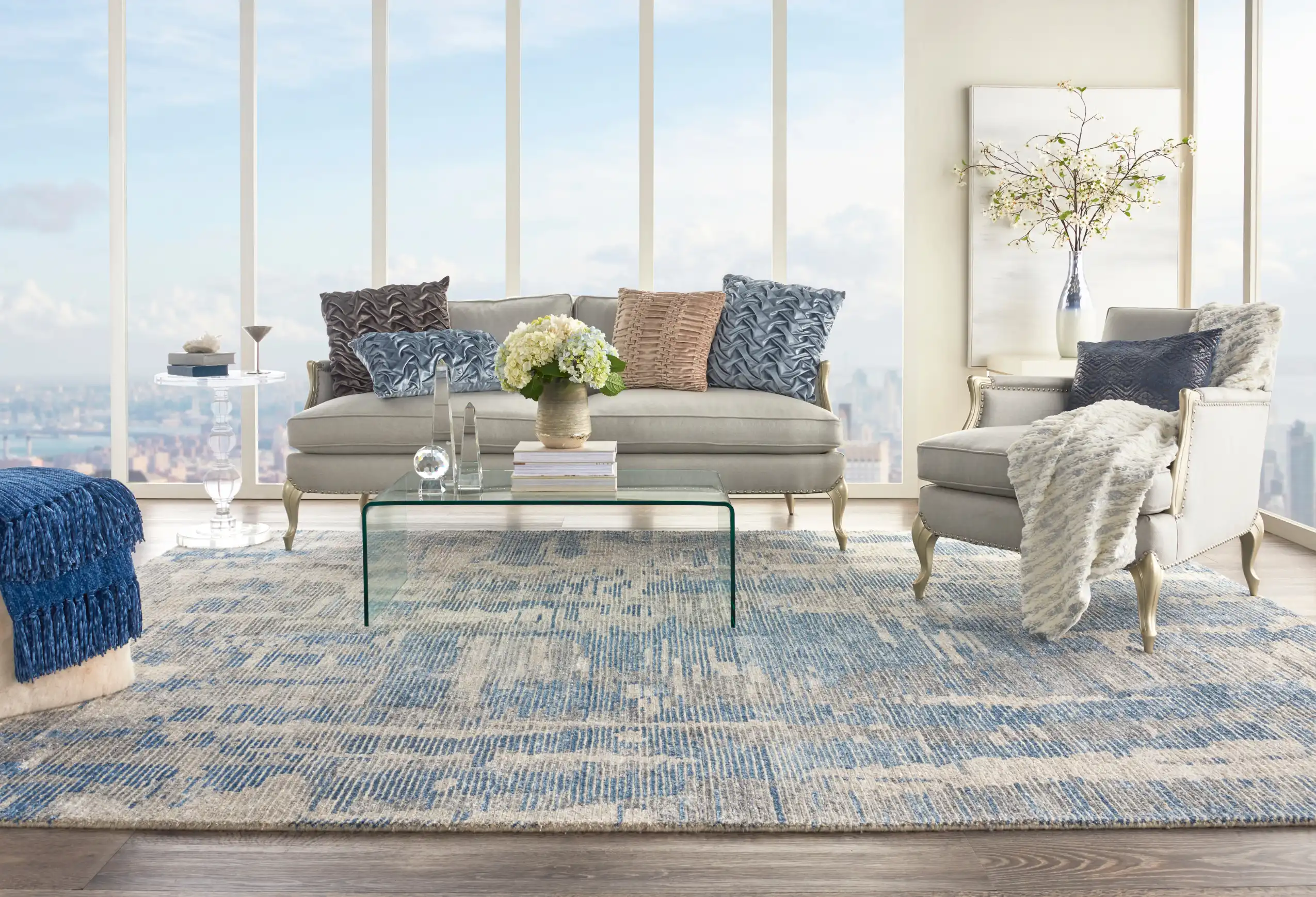 Ellora Ell01 Blue Rug - Image 5