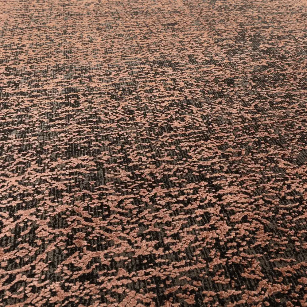 Elodie Terracotta Black Rug - Image 2