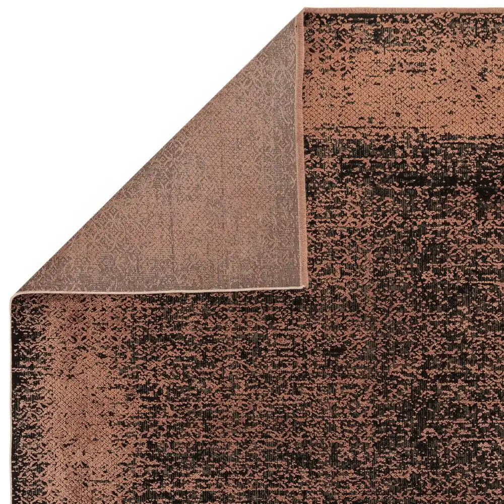 Elodie Terracotta Black Rug - Image 3