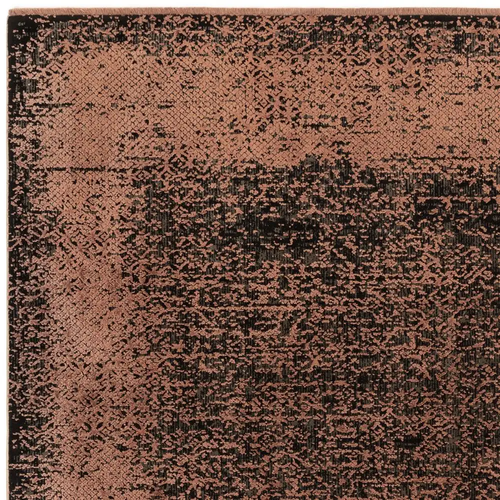 Elodie Terracotta Black Rug - Image 4